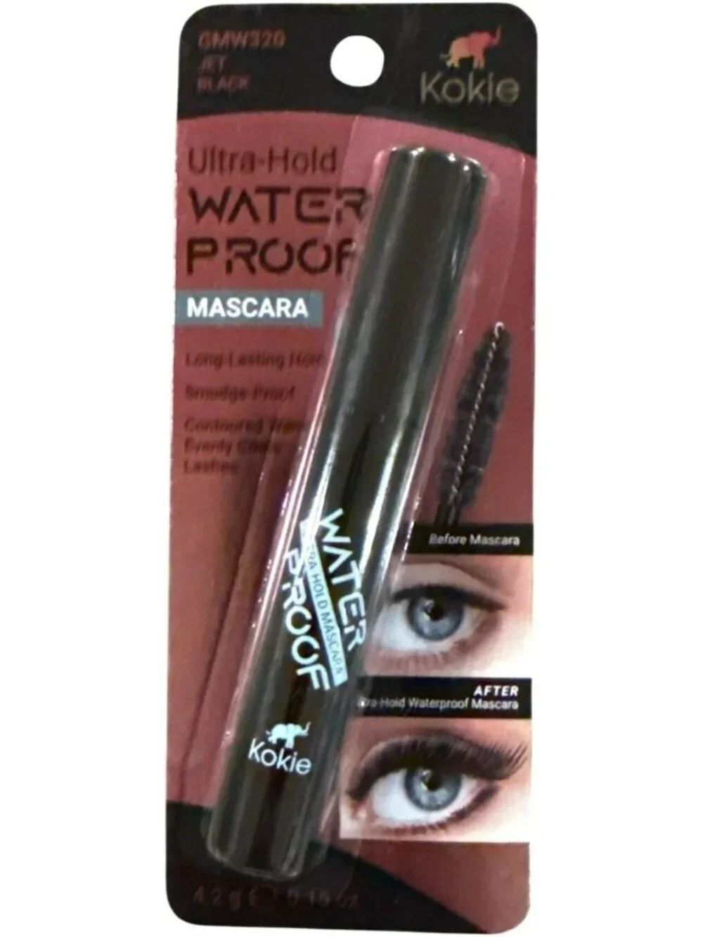 Kokie Ultra-Hold Waterproof Mascara Jet Black lot of 3